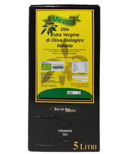 Carica l'immagine nel visualizzatore di Gallery, Olio Extravergine di Oliva Biologico 5 Litri Bag In Box - Annata 2024-2025